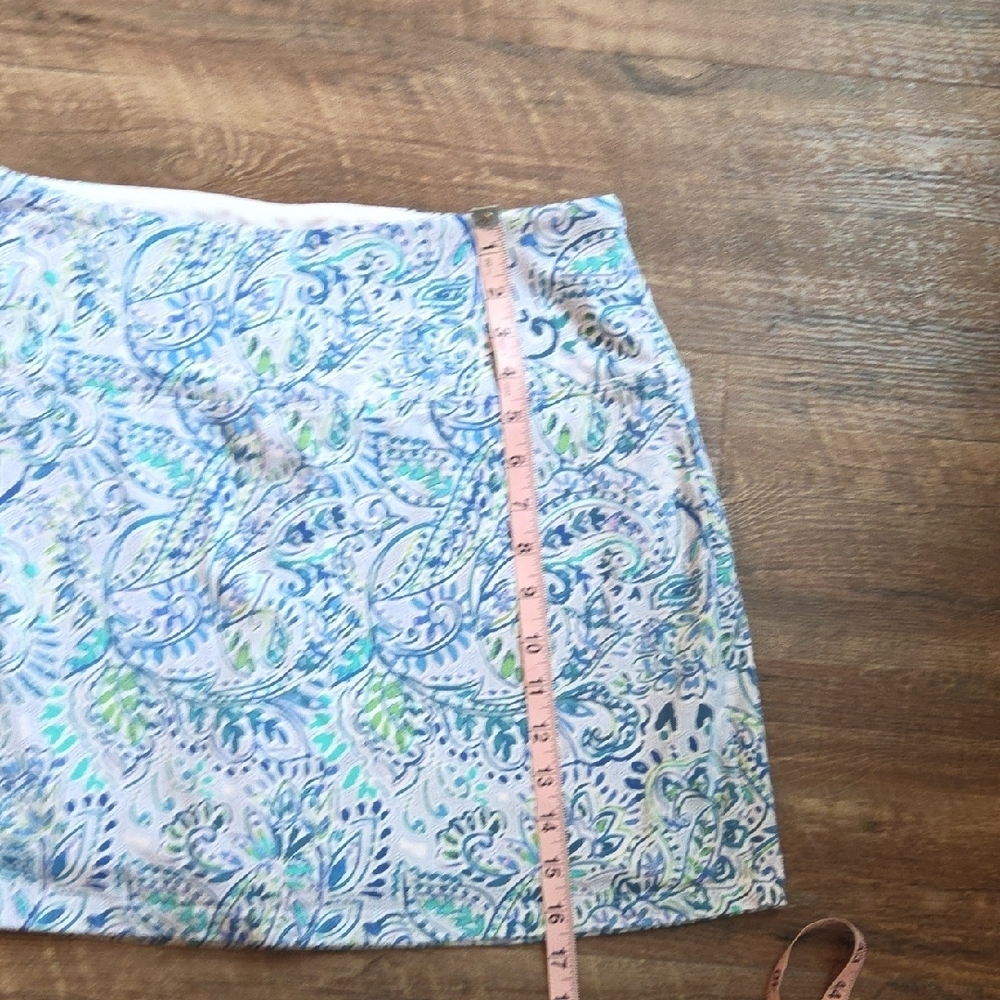 Weekend Routine Blue, Green And White Skort Size Large - Picture 8 of 9
